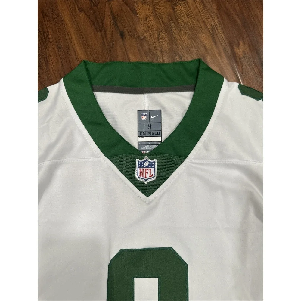 New York Jets Jersey Mens S White Green Aaron Rodgers Engineered Nike
